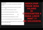 INDEX PHP TIDAK BISA HILANG DI CODEIGNITER 4 PADA LINUX MINT ?? INI SOLUSINYA #4