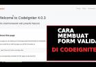 CARA MEMBUAT FORM VALIDASI DI CODEIGNITER 4 #6